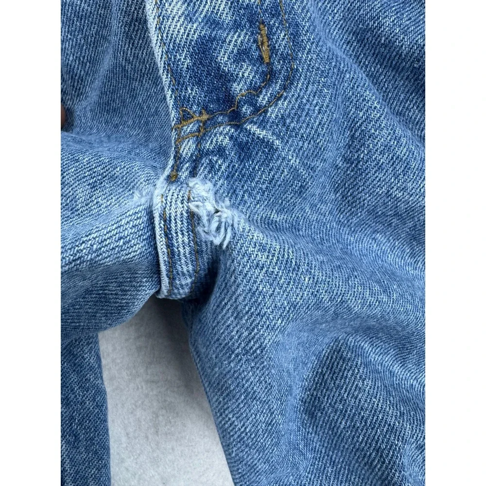 Carhartt B17 DST Relaxed Fit Jeans Mens 50x30 Blue Denim Work Pants Medium Wash - Picture 7 of 13